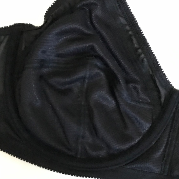 BREEZIES Lace Bra Underwire UltimAir Black Women’s Plus Size 46DD - Picture 11 of 16